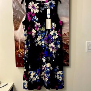 Tropical print dress